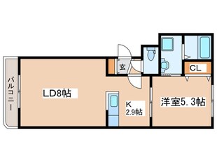 グランメール美園1-5の物件間取画像